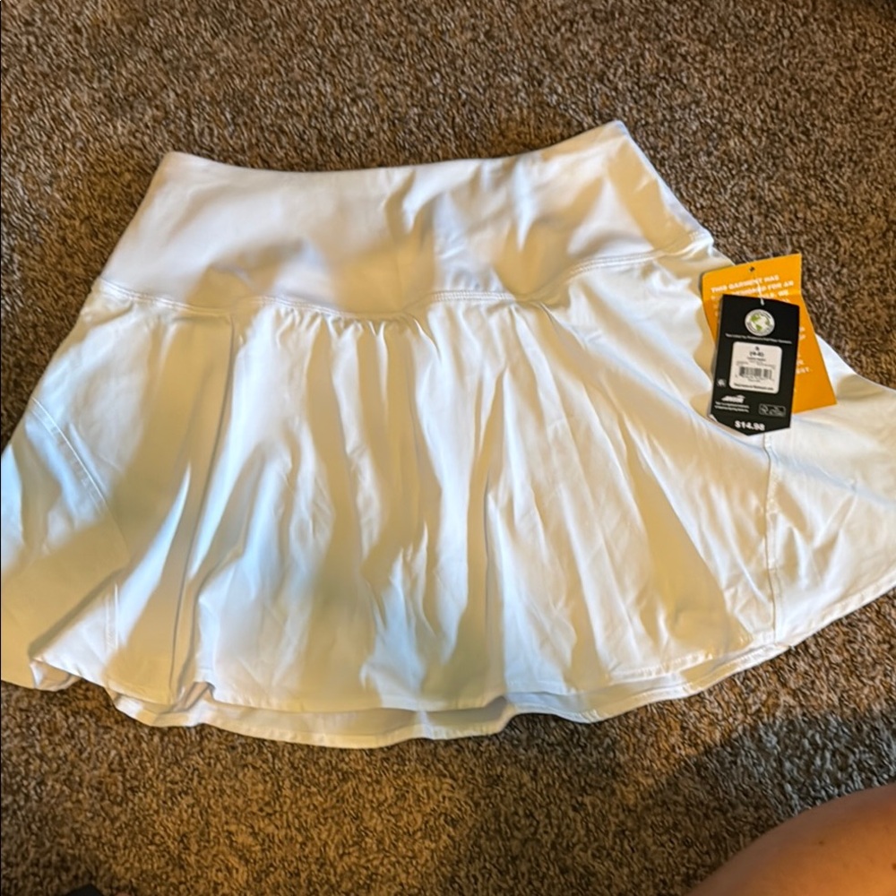 Avia White Mini Skater Athletic Shorts